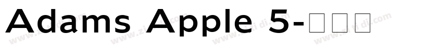 Adams Apple 5字体转换